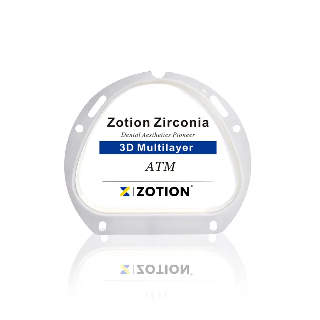 CAD CAM Medical Product Dental Ceramic Zirconia Discs For Denture Crown Bridge Veneers Teeth